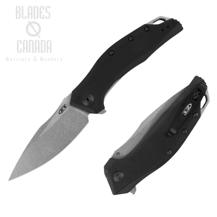 Zero Tolerance 357 Flipper Folding Knife, Assisted Opening, CPM 20CV, G10 Black, ZT0357